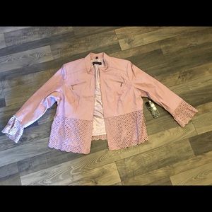 NWT Pamela McCoy Genuine Leather Jacket